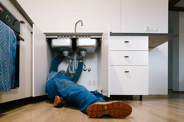 Professional Drain Cleaning technician working in New Munster, WI